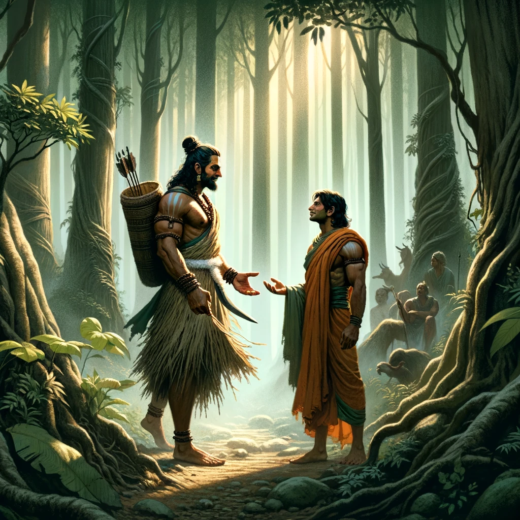 As He Returns, Rama Meets Lakshmana
